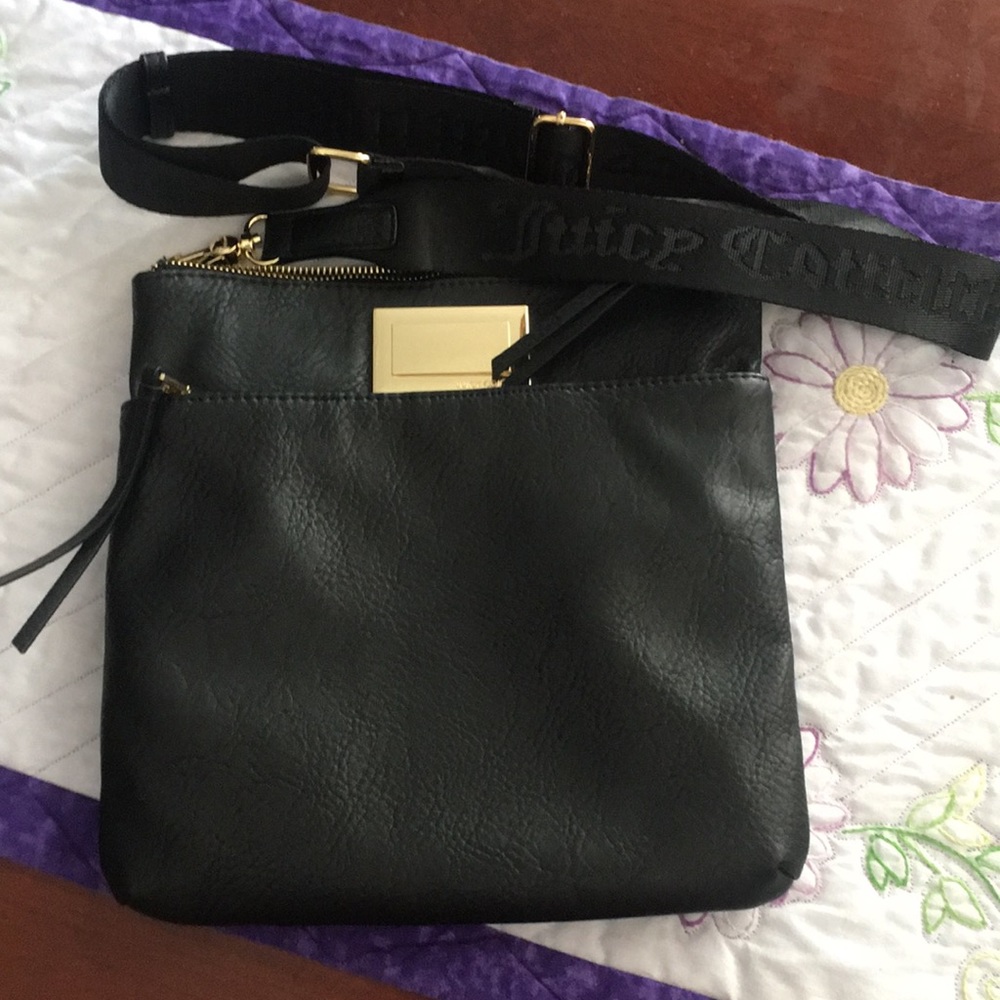Juicy Couture Black Faux Leather Purse